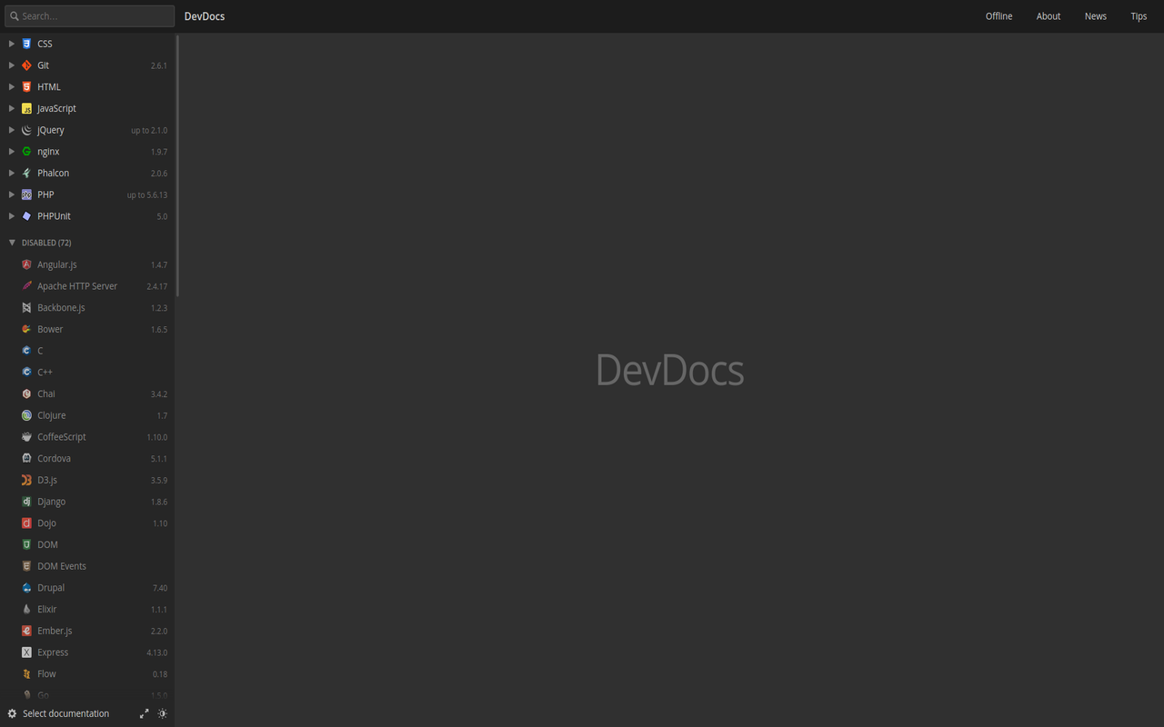 DevDocs截图3
