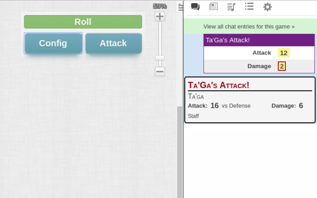 Roll20 Attack Template截图2