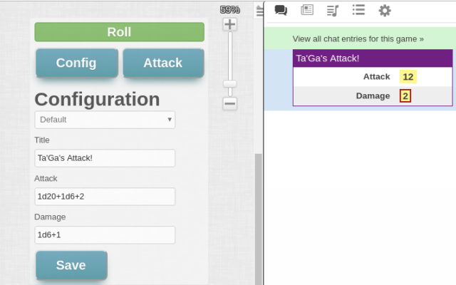 Roll20 Attack Template截图4