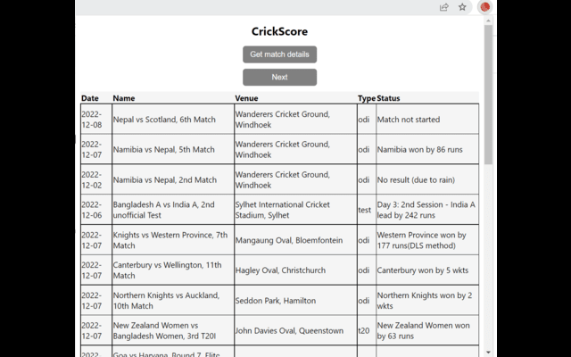 CrickScore截图1