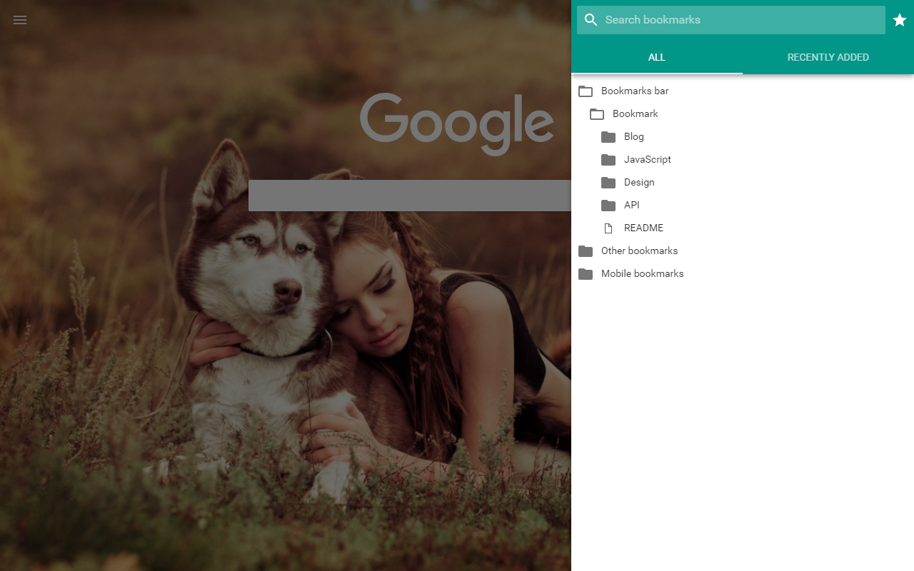 Material Design New Tab截图5