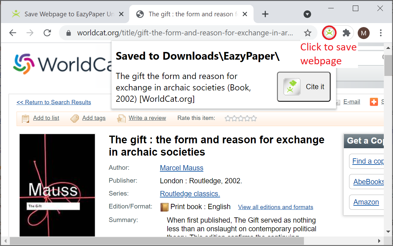 Save Webpage to EazyPaper截图2