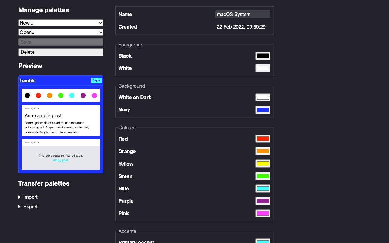 Palettes for Tumblr截图2