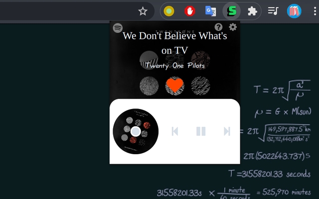 Spotify on Chrome: A mini Spotify player截图2
