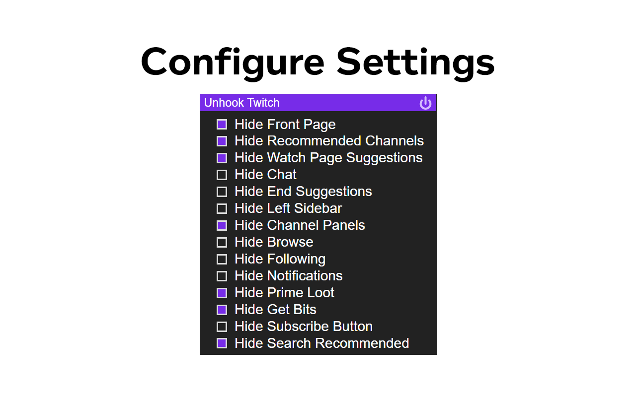 Remove Twitch Recommended Channels, Live Chat截图2