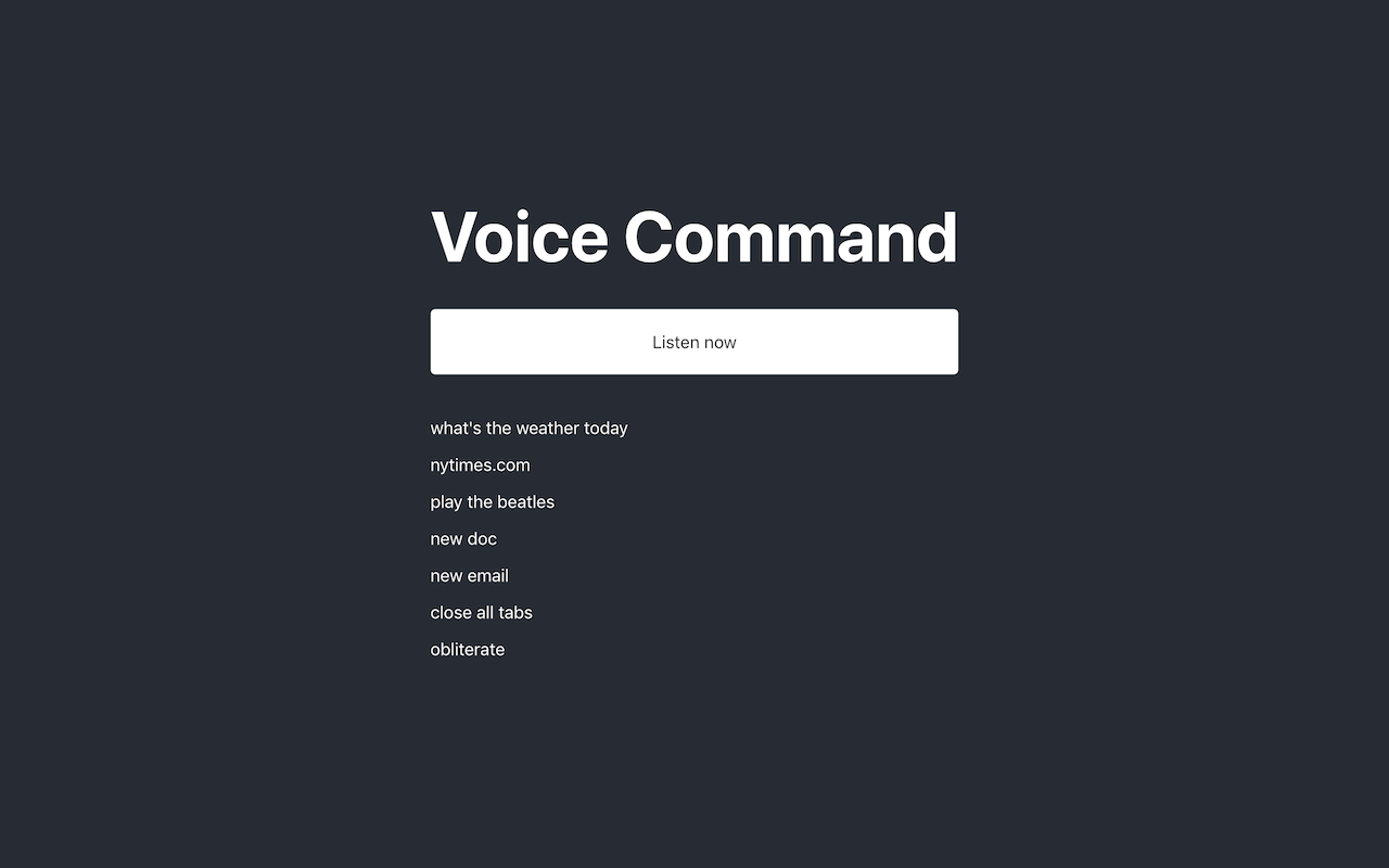 Voice Command截图1