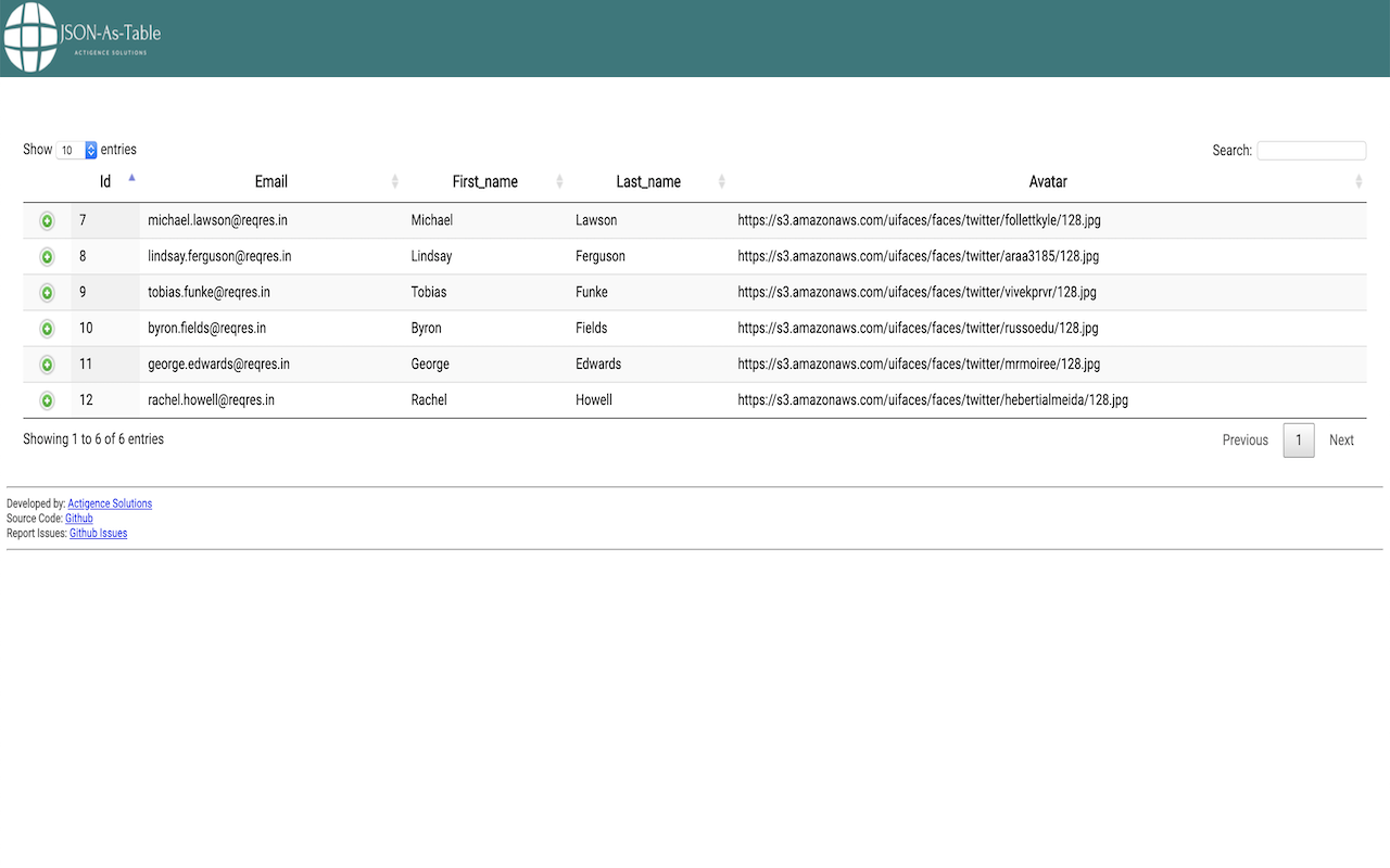 JSON-As-Table Viewer截图2
