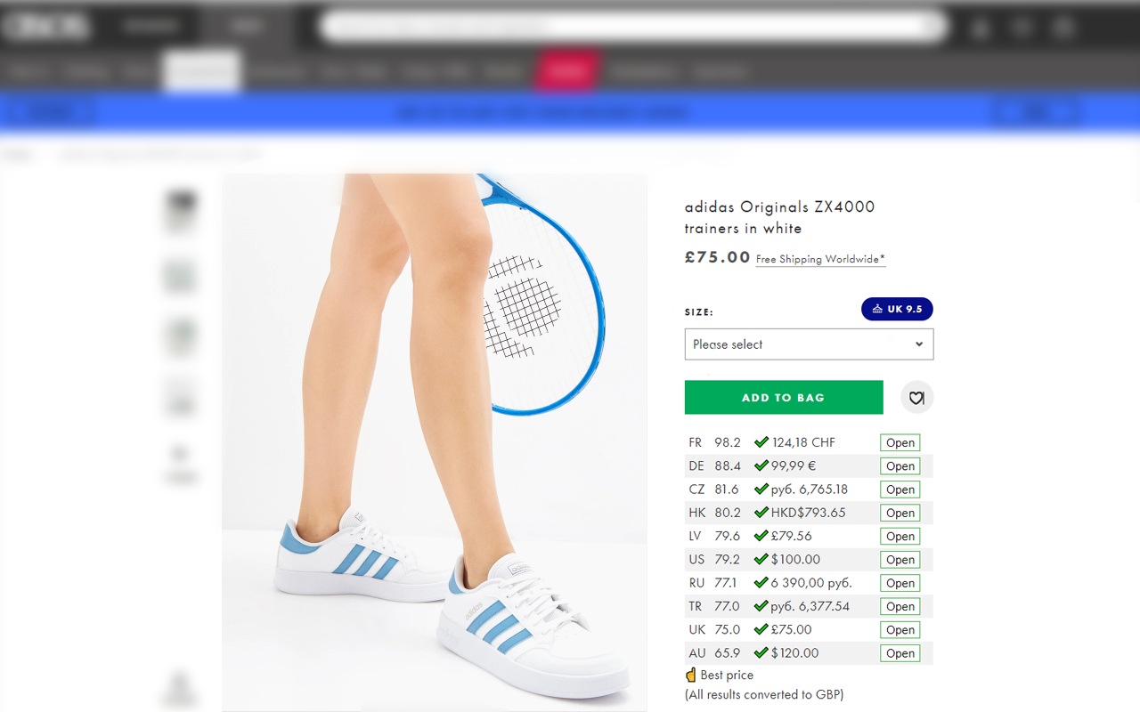 Helper Tools for ASOS: price checker截图1