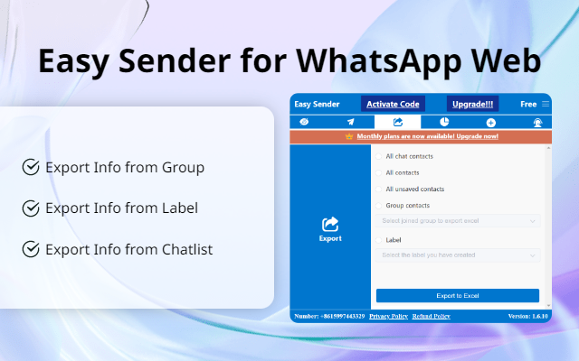 WA Self Sender - WhatsApp 群发助手(Easy Sender)截图3