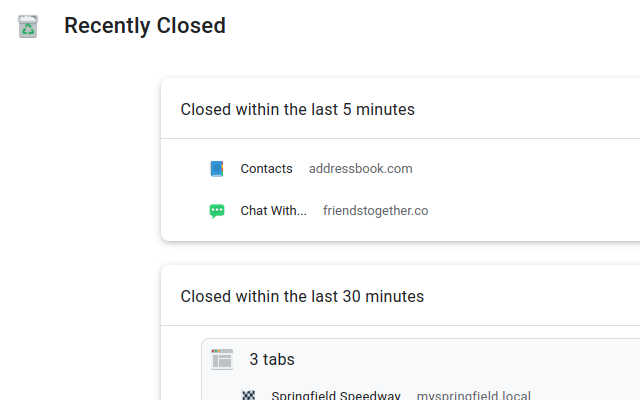 Recently Closed截图1
