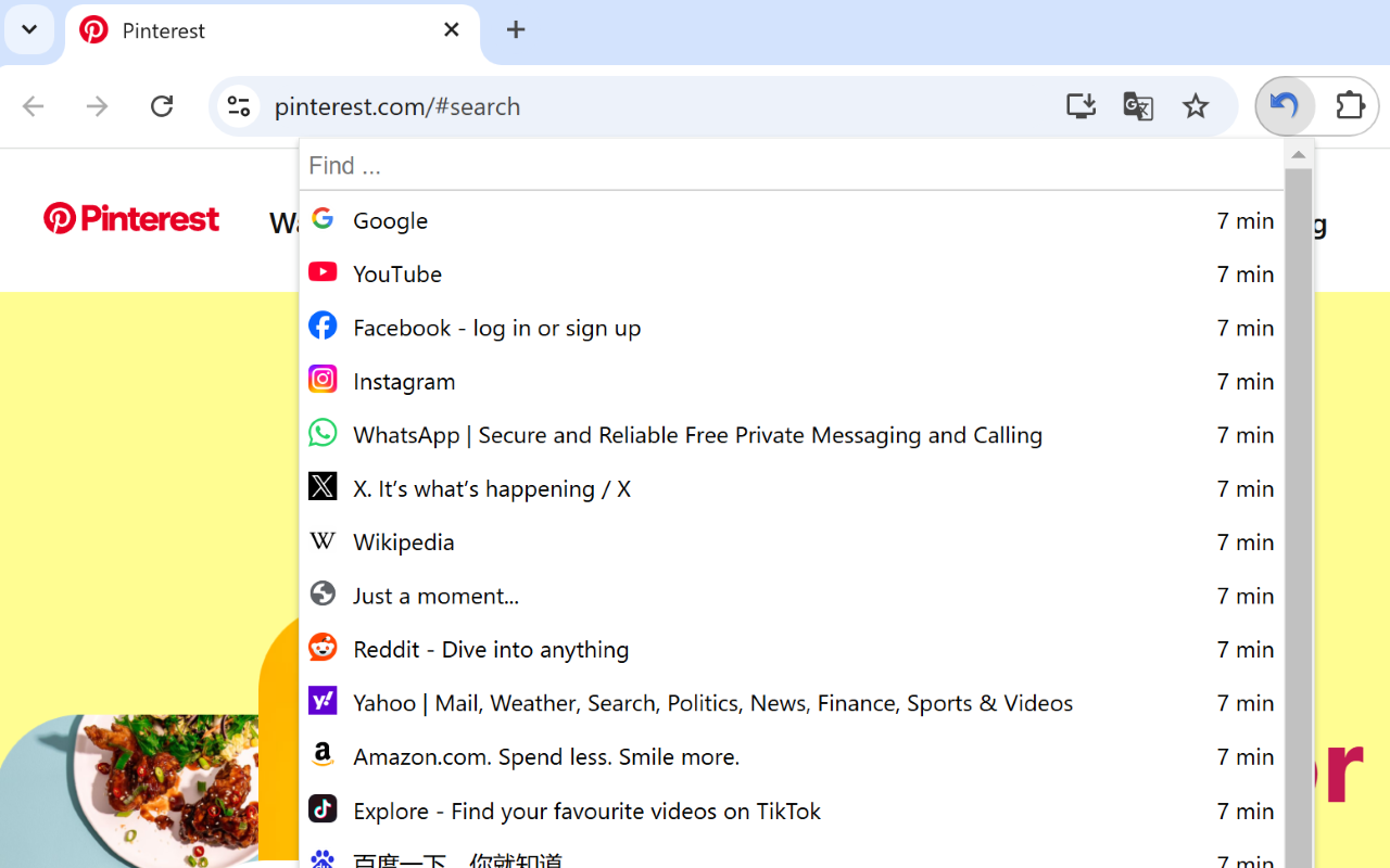 Recent Tabs with your browsing history截图2