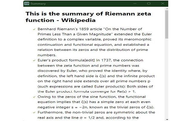 GreedSum: Automatic Web-Page Text Summarizer截图1