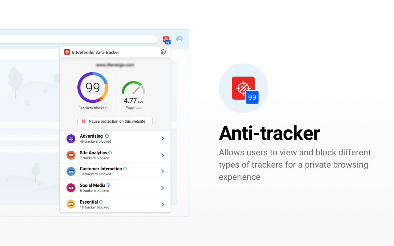 Bitdefender Anti-tracker截图3