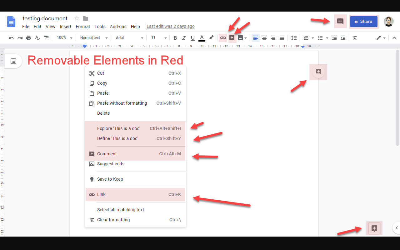 Hide Google Drive features截图2