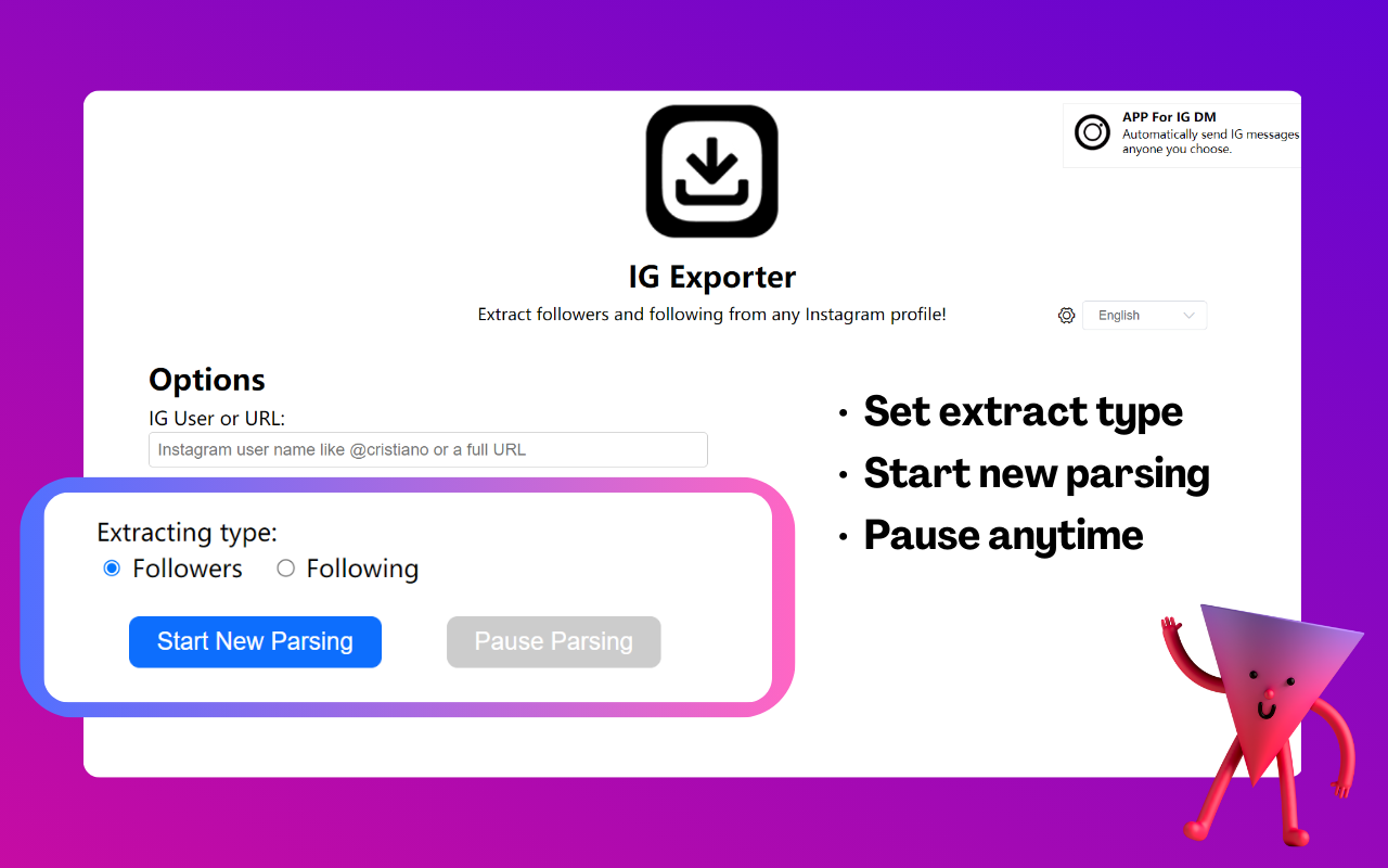 Ins粉丝导出工具 : IG Follower Export Tool - IG Tools截图4