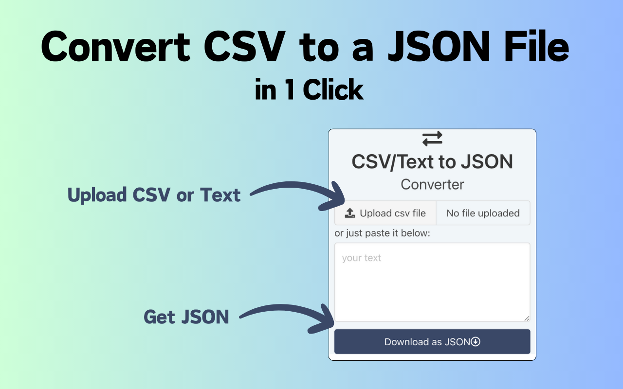 将CSV转换为JSON截图1