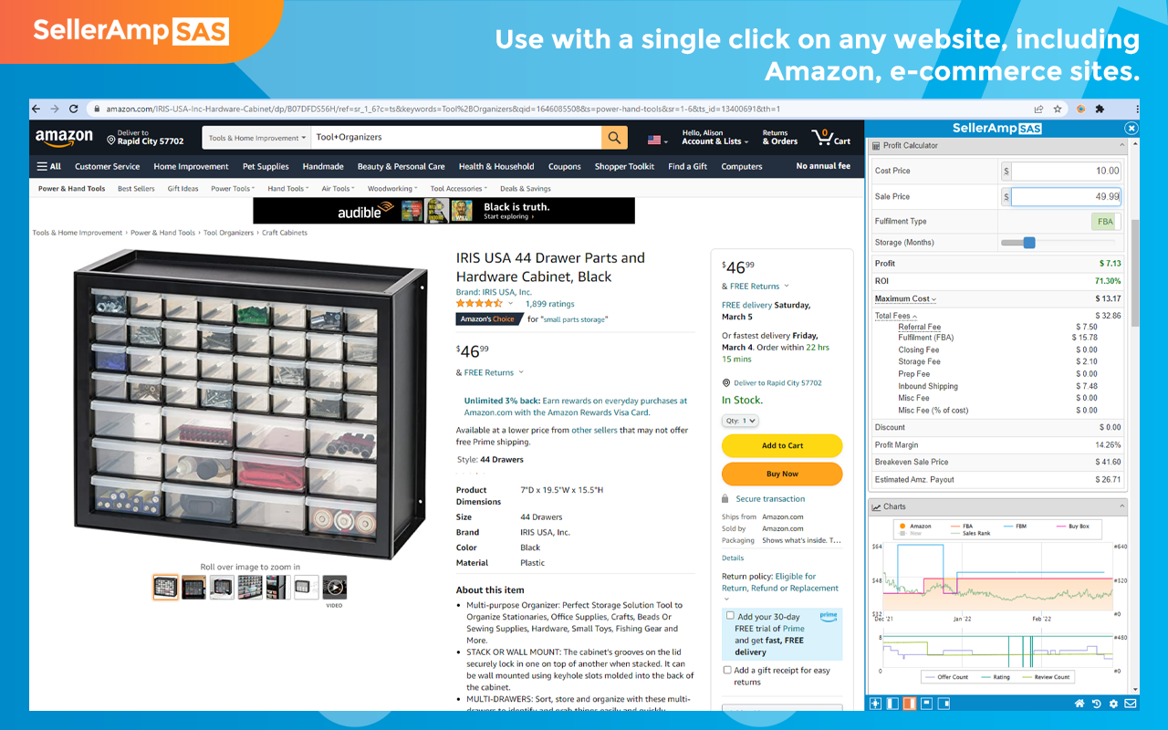 SellerAmp SAS - Amazon FBA Analysis Tool截图4