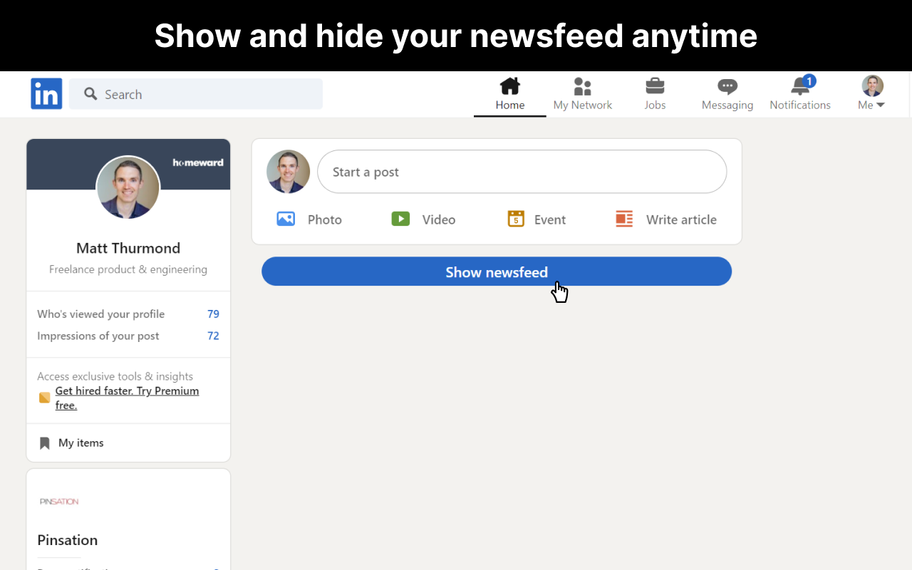 Distraction free for Linkedin™截图3