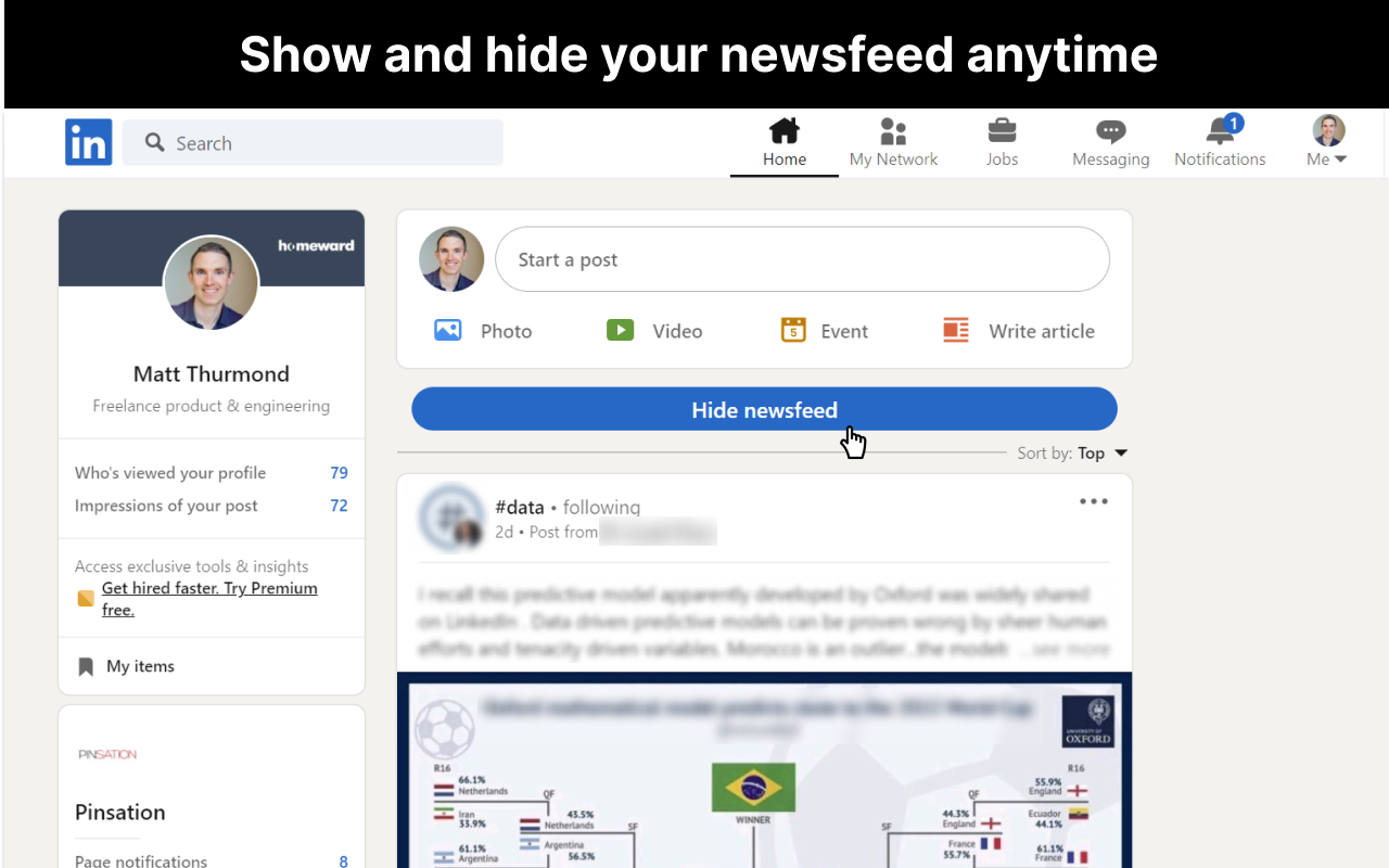 Distraction free for Linkedin™截图4