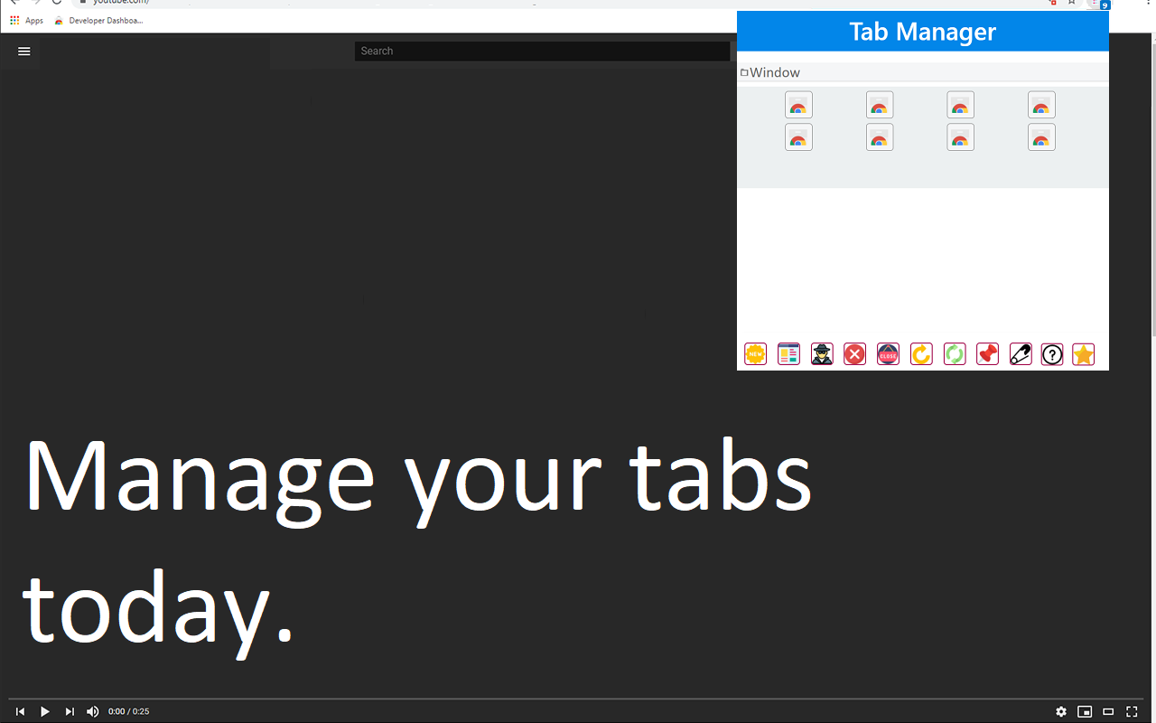 Google Chrome™的标签管理器截图1