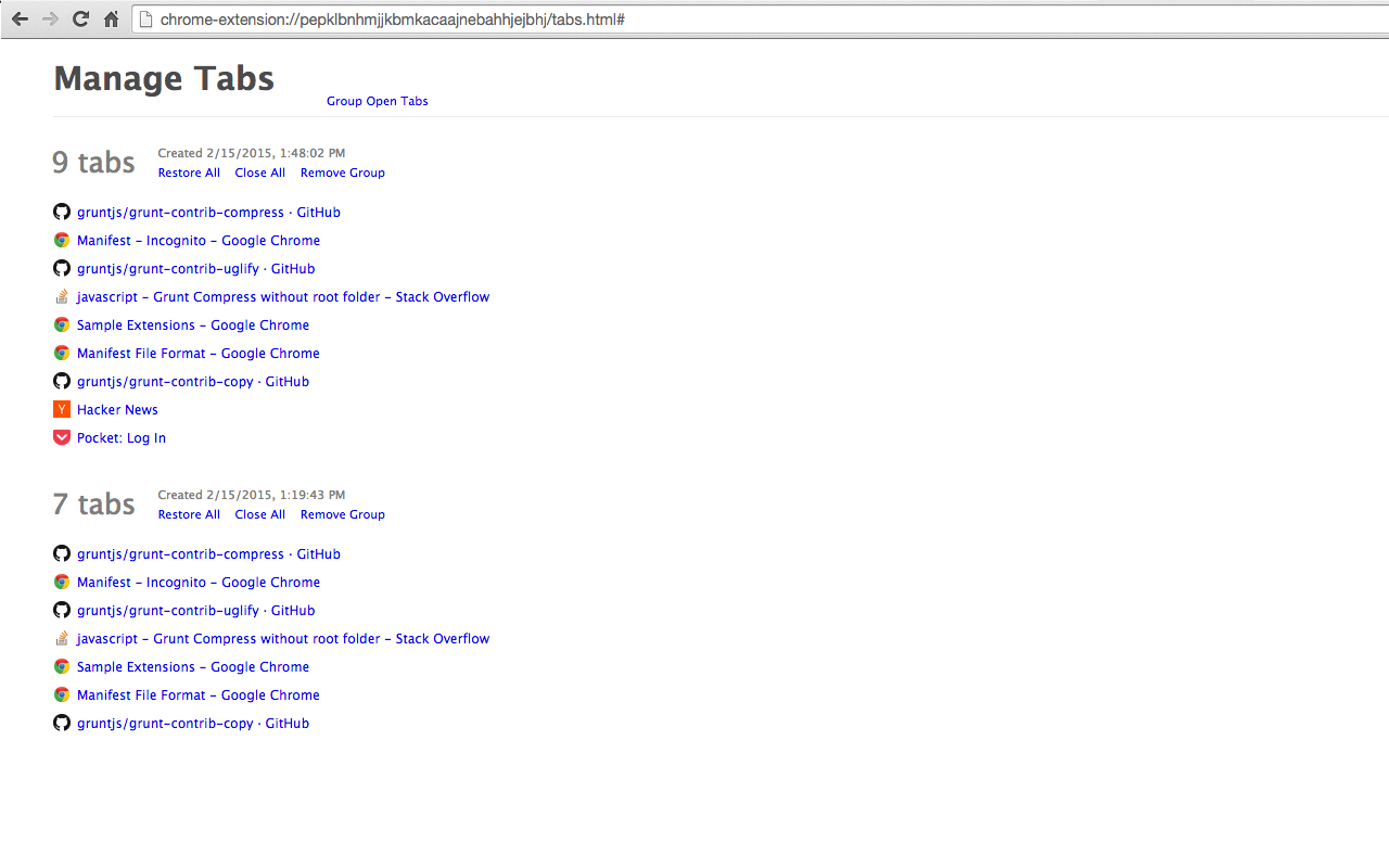 Manage Tabs截图1