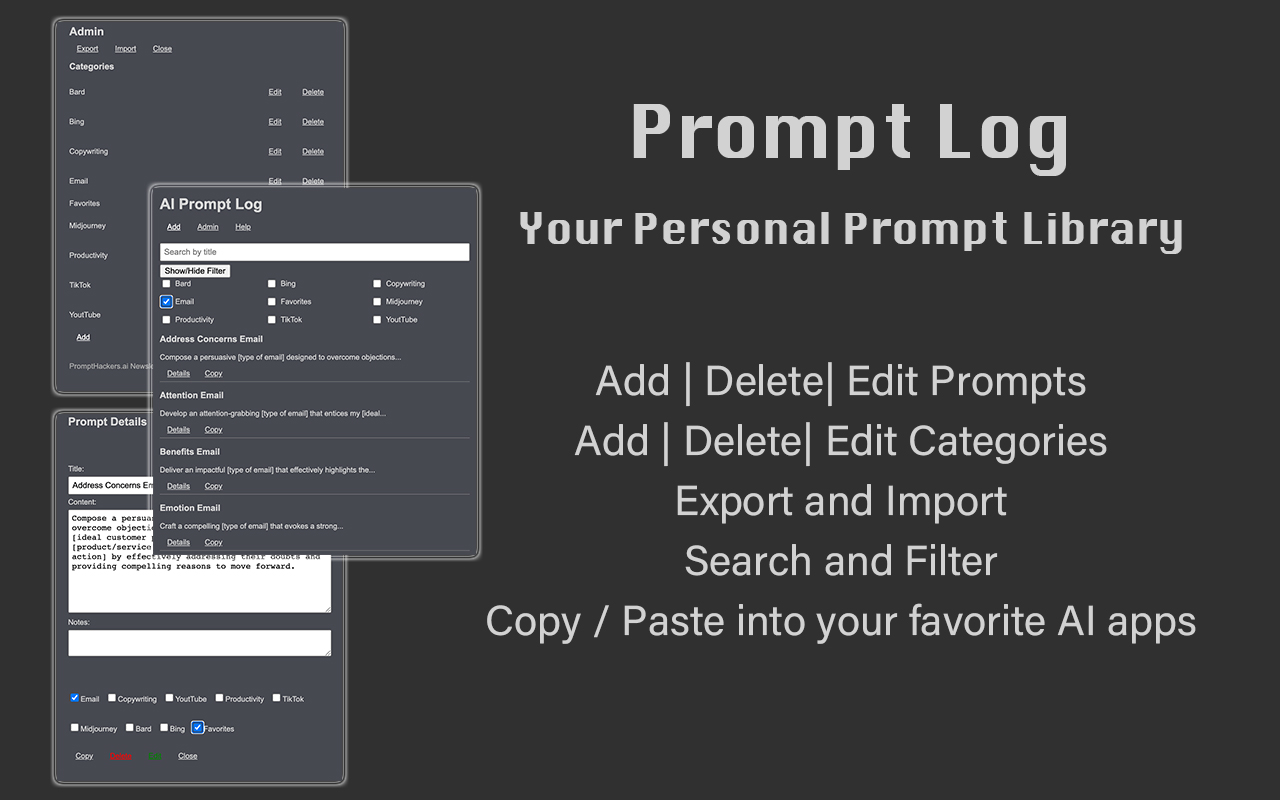 AI Prompt Log截图1