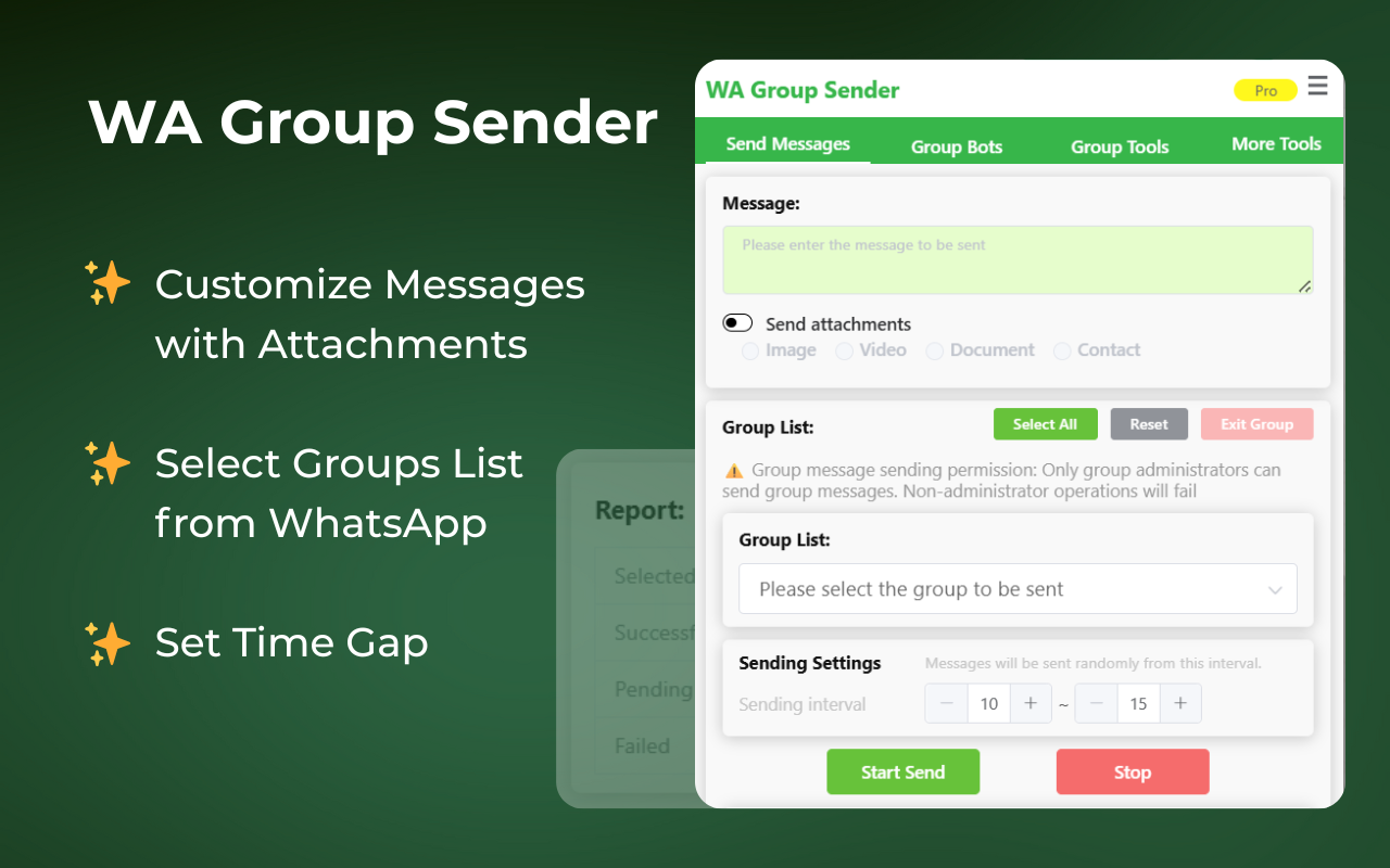 WA Group Sender for WhatsApp Web - WAWebSender截图3