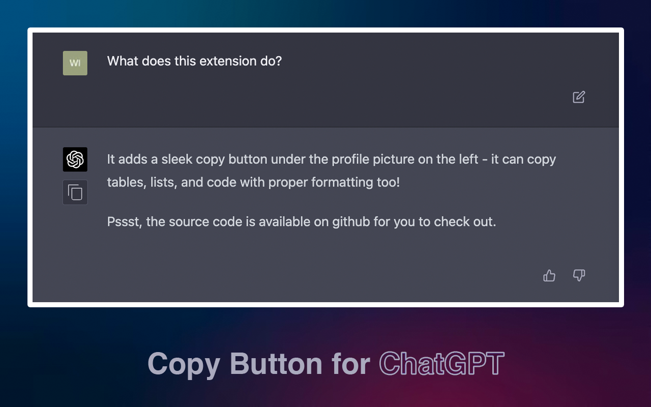 Copy Button for ChatGPT截图1