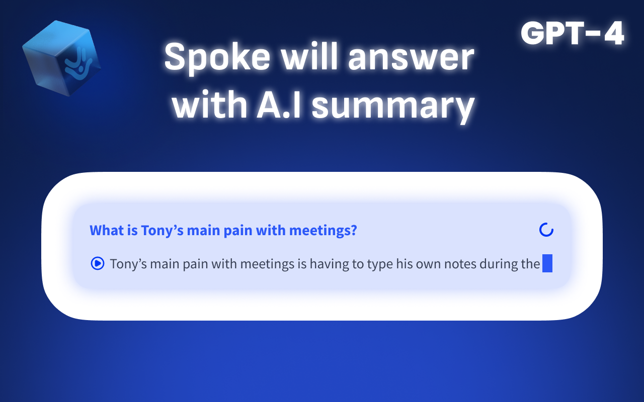 Spoke - GMeet Recorder, live AI reports截图5