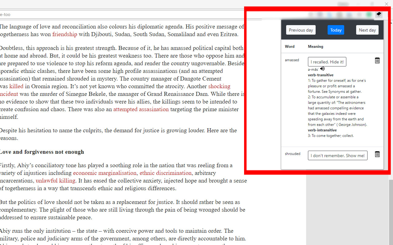 Buttress Vocabulary截图3