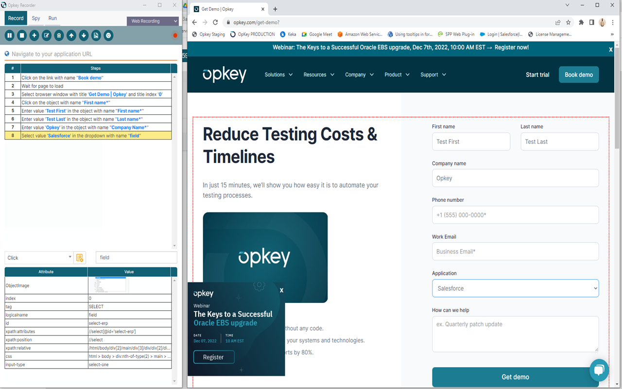 Opkey Browser Extension截图5