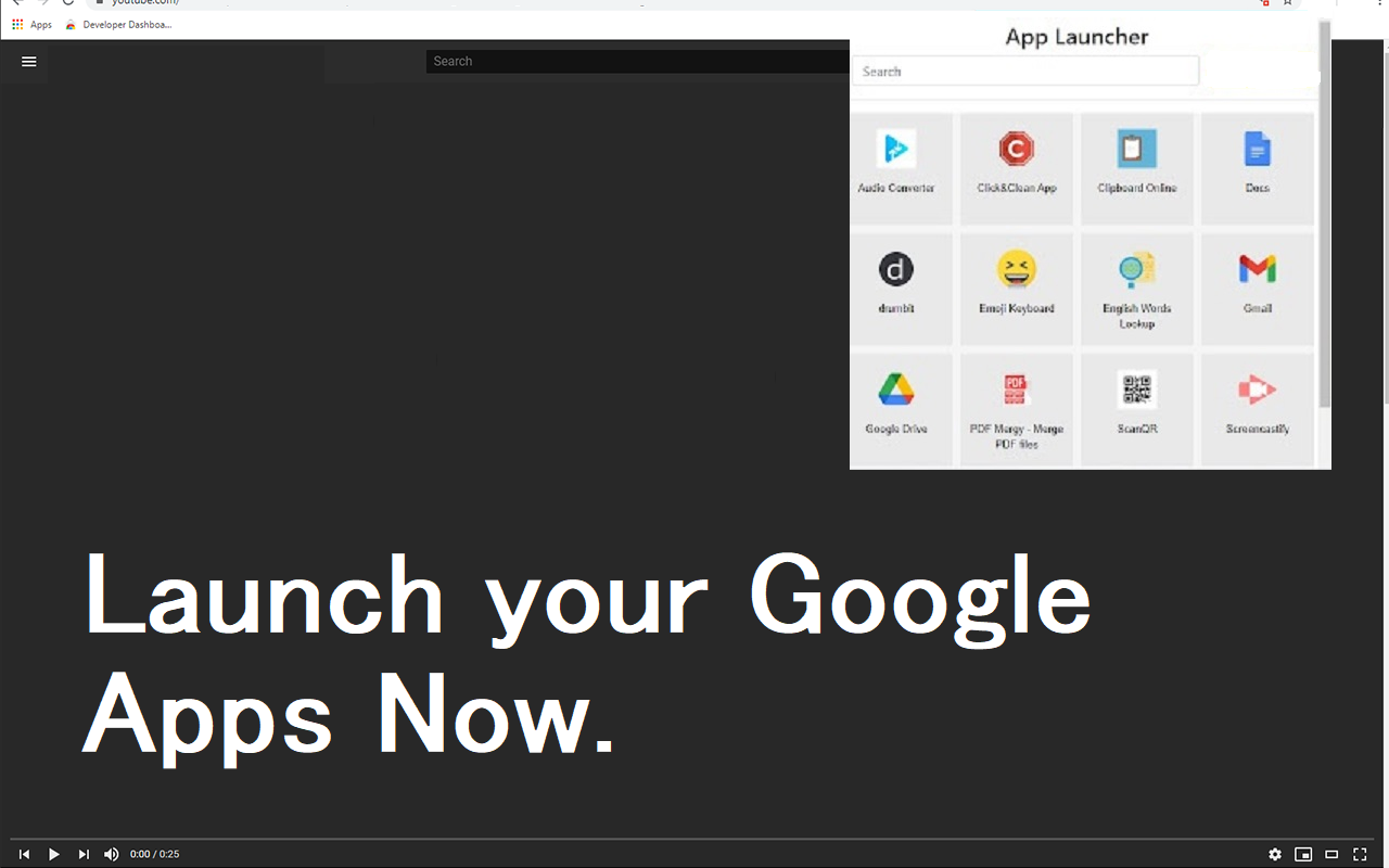 适用于Google Chrome™的Apps Launcher截图1