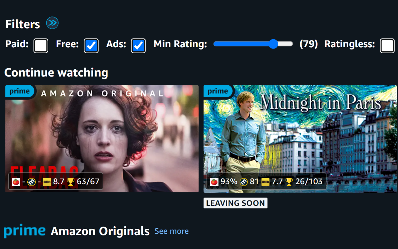 Prime Video Speed and Ratings截图2