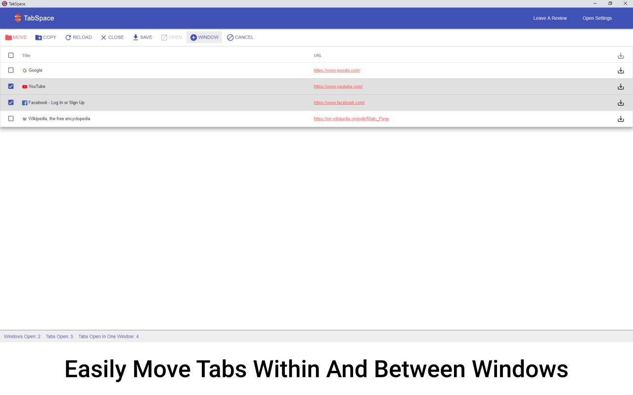 TabSpace - The Robust Tab Manager截图3