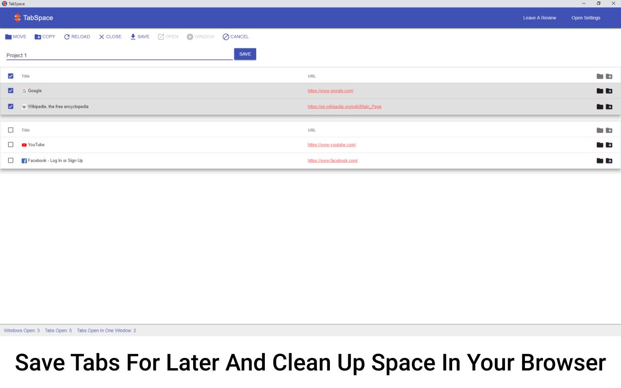 TabSpace - The Robust Tab Manager截图4