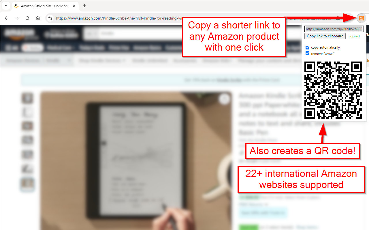 Amazon Product Link Shortener截图1