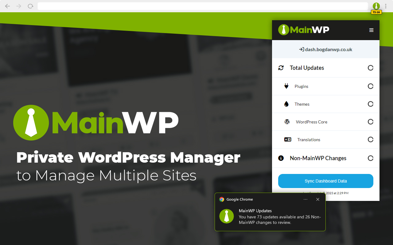 MainWP Browser Extension截图1
