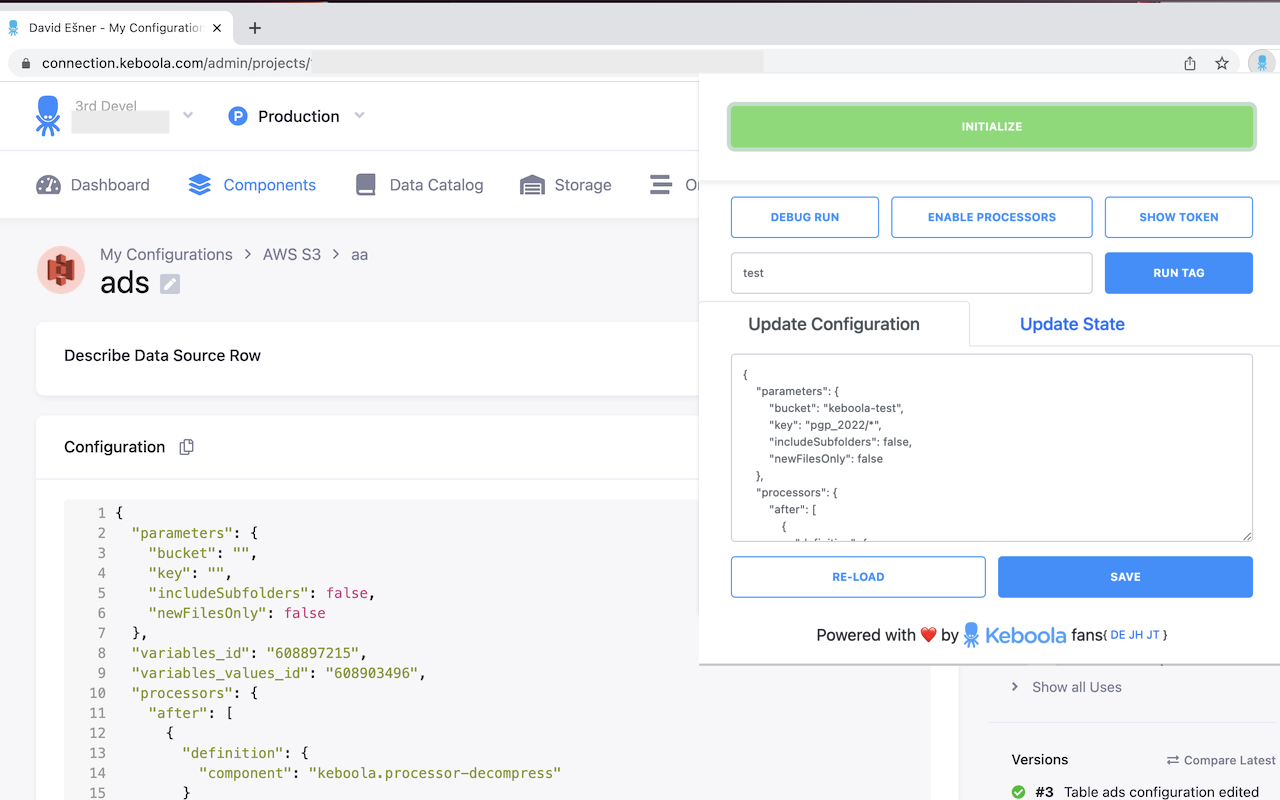 Keboola Dev Tools截图1