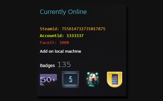Steam Profile Sidebar截图1