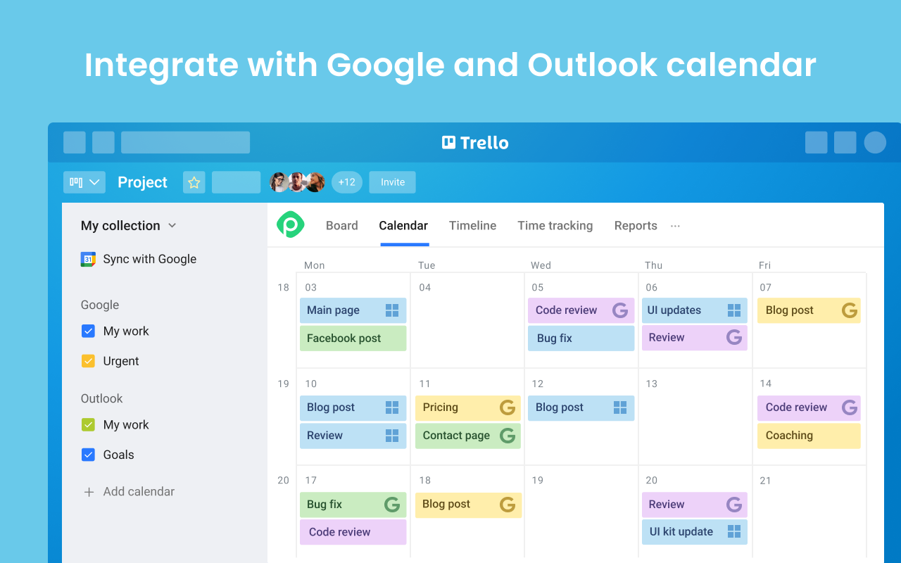 Trello 專用行事曆和追蹤程式截图2