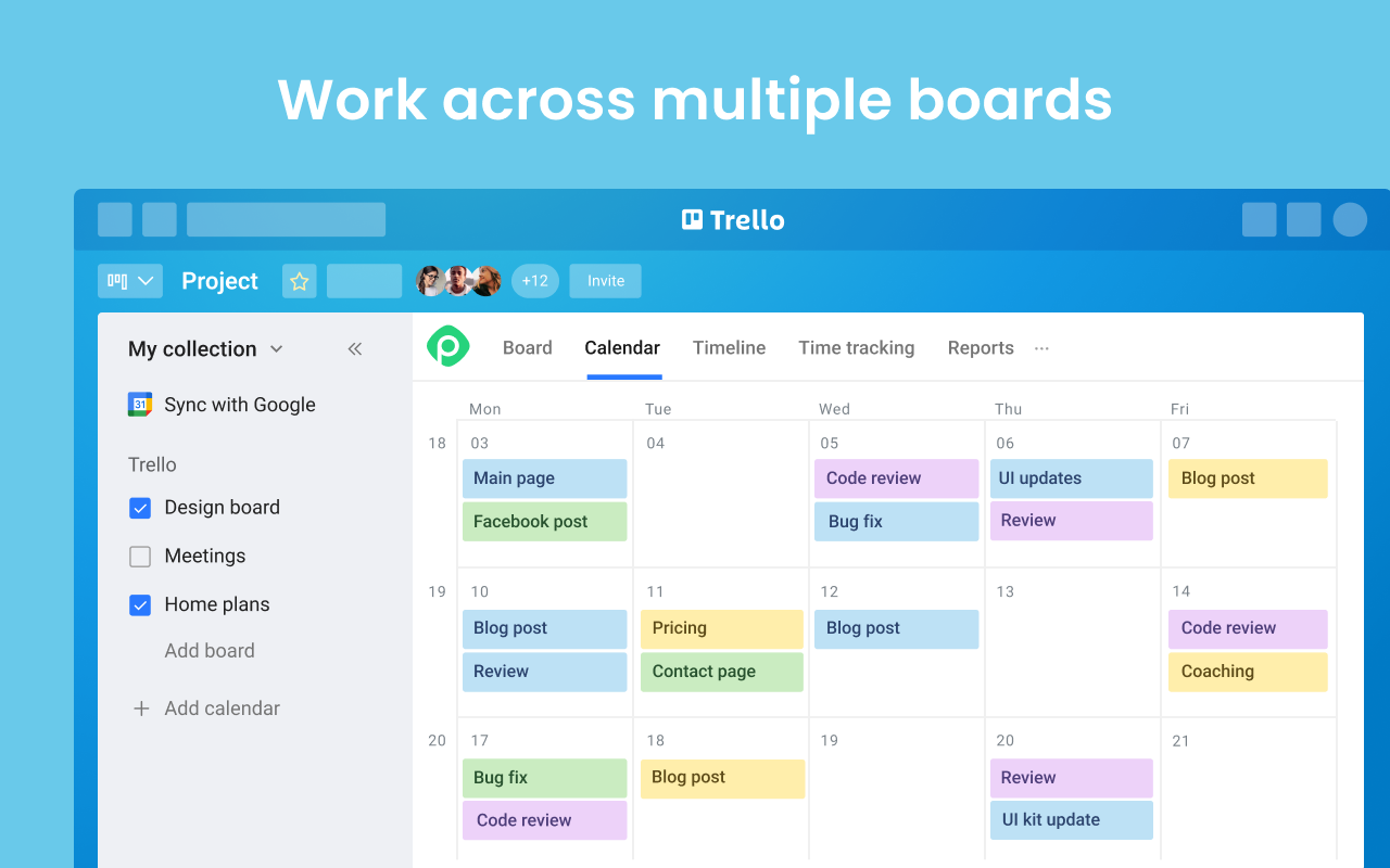 Trello 專用行事曆和追蹤程式截图4
