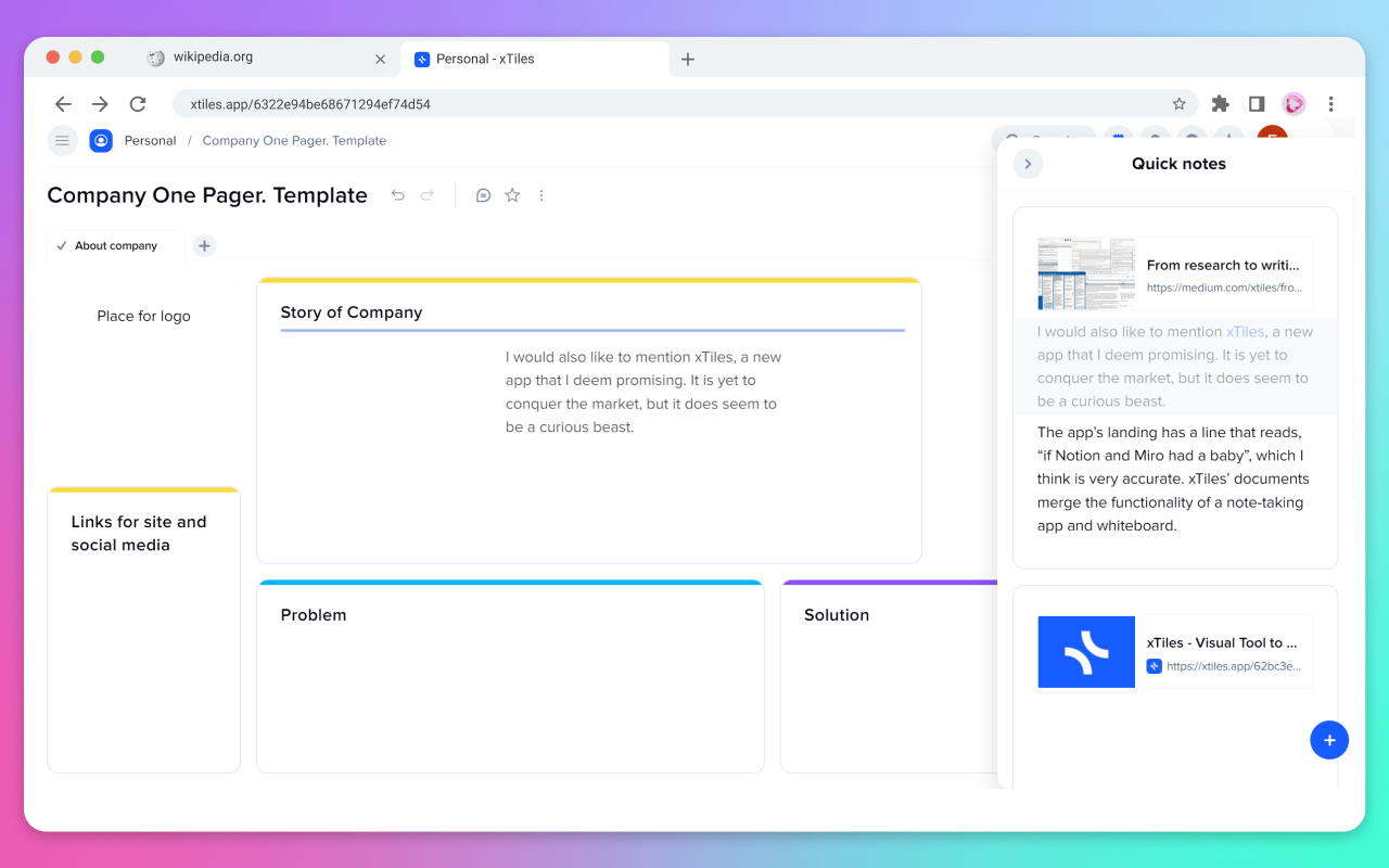 xTiles Web Clipper截图2