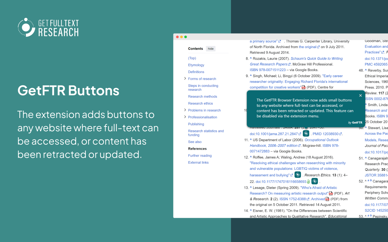 Get Full Text Research (GetFTR)截图5