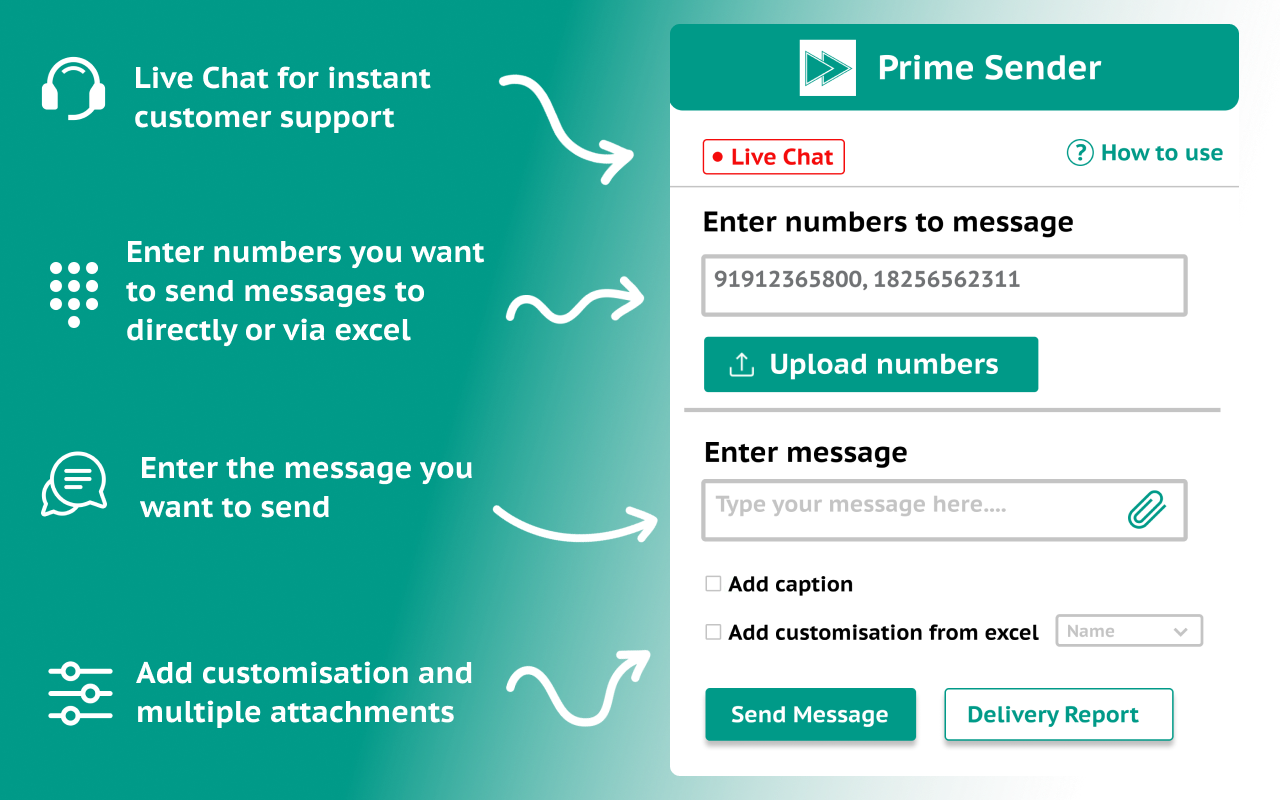 Prime Sender - Free AI Web Message Sender截图1