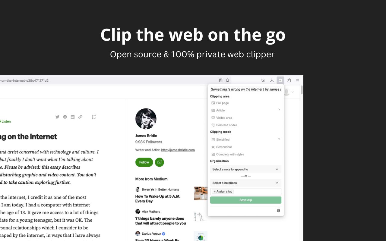 Notesnook Web Clipper截图1
