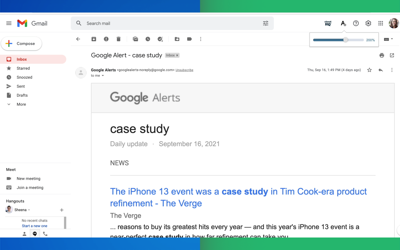 Email Zoom Text Reader by cloudHQ截图1