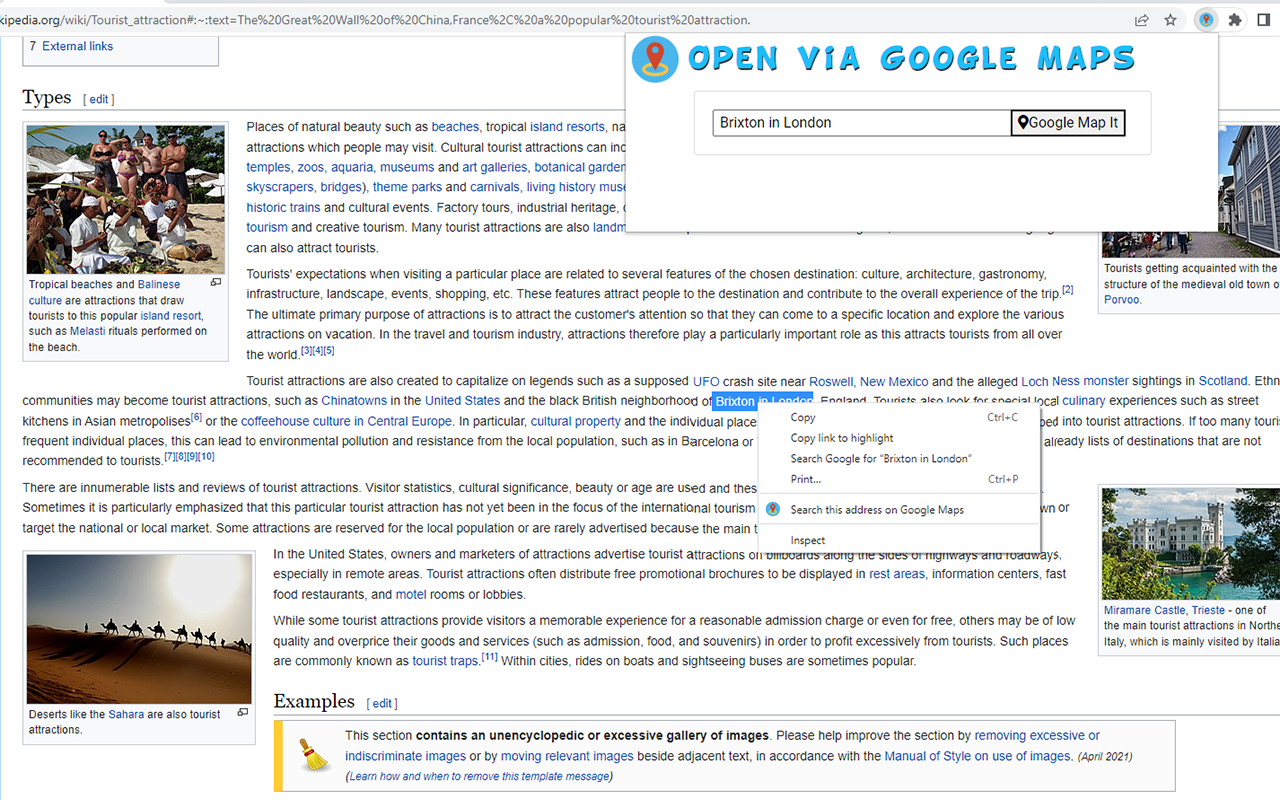 通过谷歌地图打开截图1