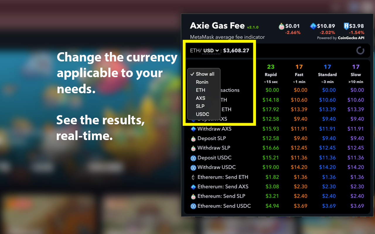 Axie Gas Fee截图1