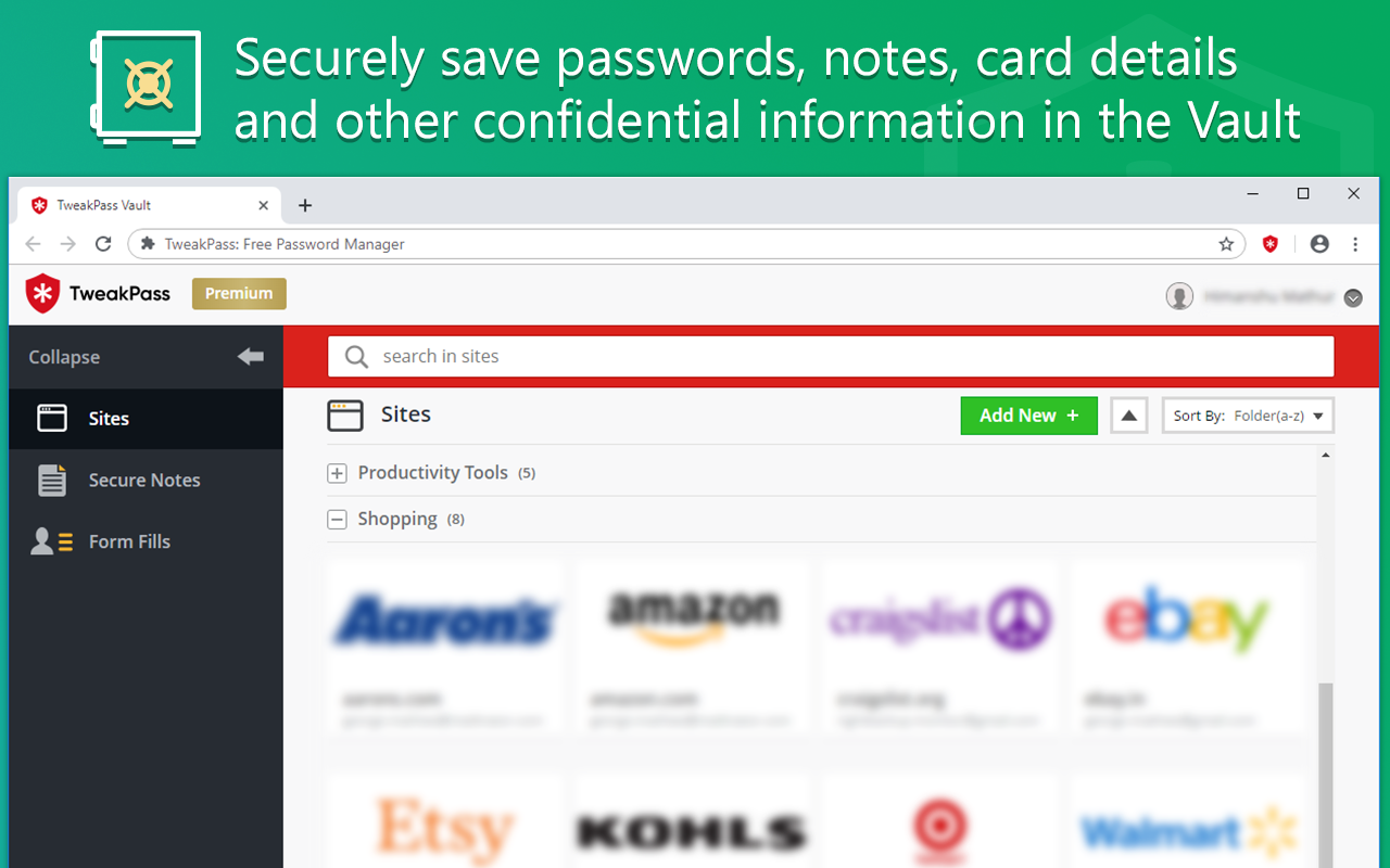 TweakPass: Free Password Manager截图4