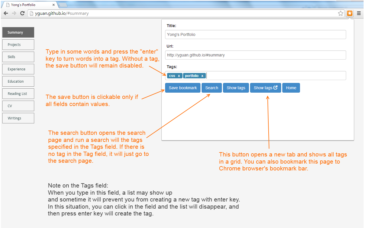 Bookmarks Tagging截图2